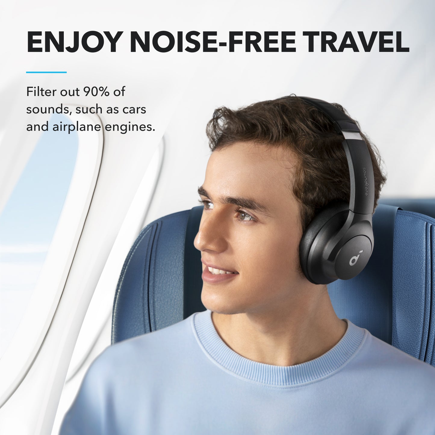 Q20i | Hybrid Active Noise Cancelling Headphones (Refurbished)