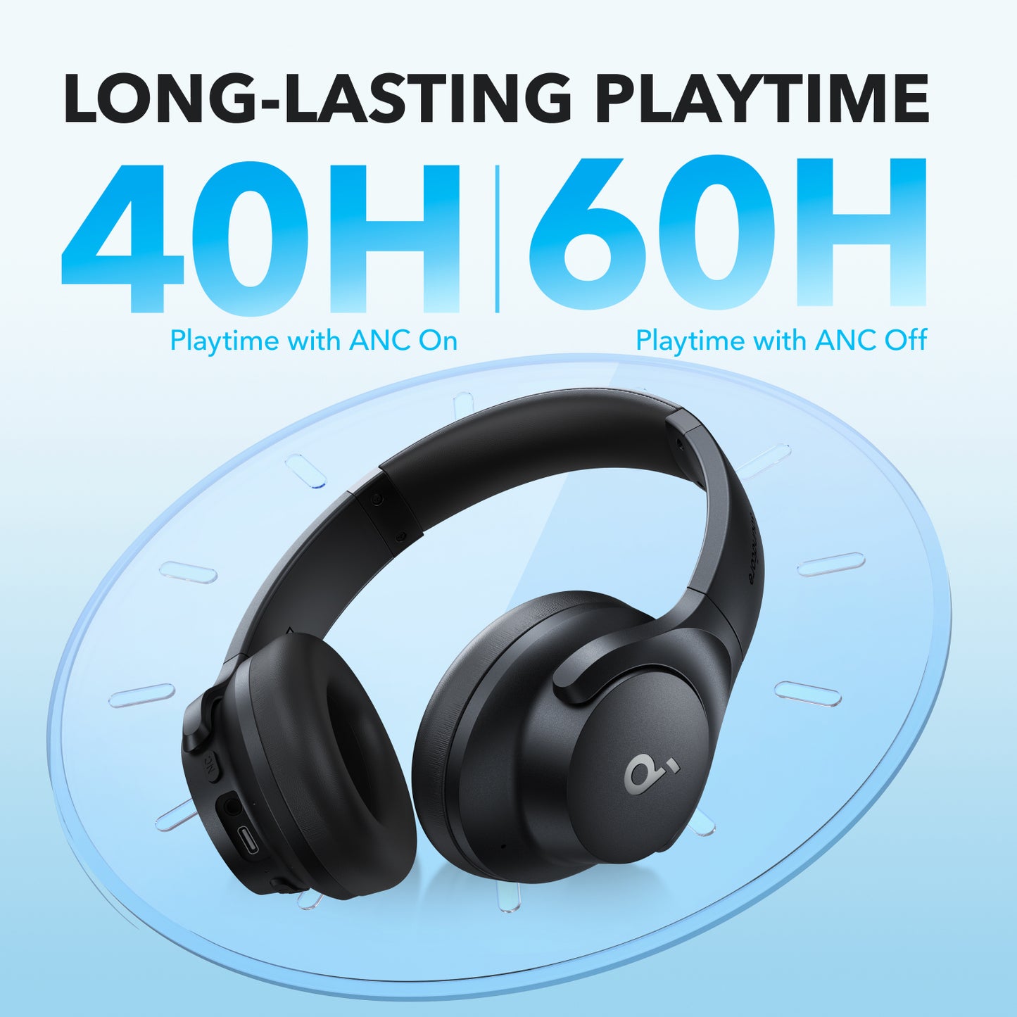 Q20i | Hybrid Active Noise Cancelling Headphones (Refurbished)