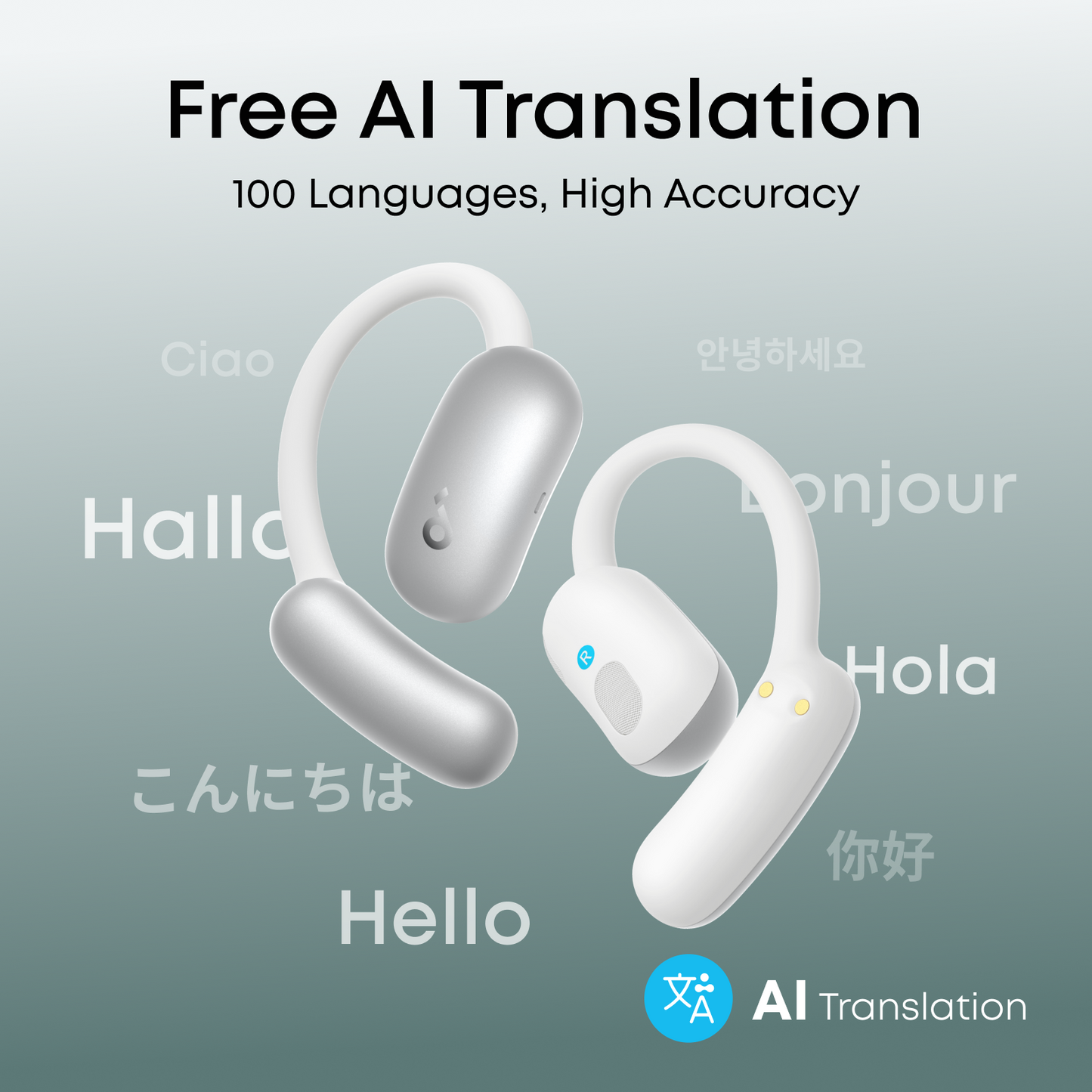 soundcore AeroFit 2 AI Assistant | AI Translation for a Connected World
