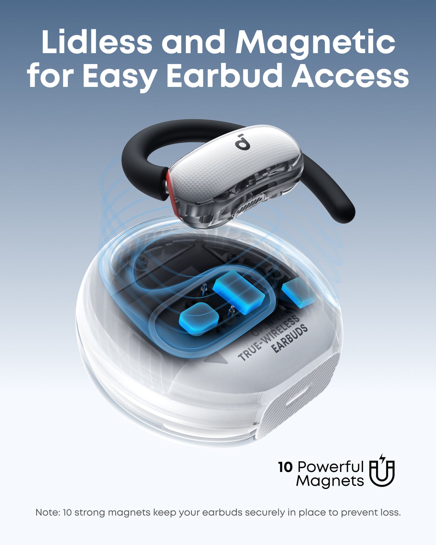 V40i | Open ear headphones with AI calls Bluetooth 5.4