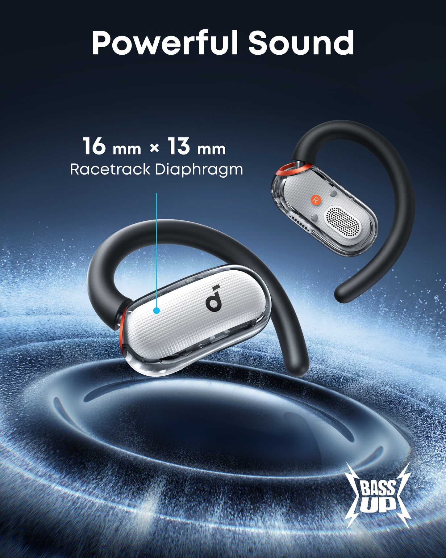 V40i | Open ear headphones with AI calls Bluetooth 5.4