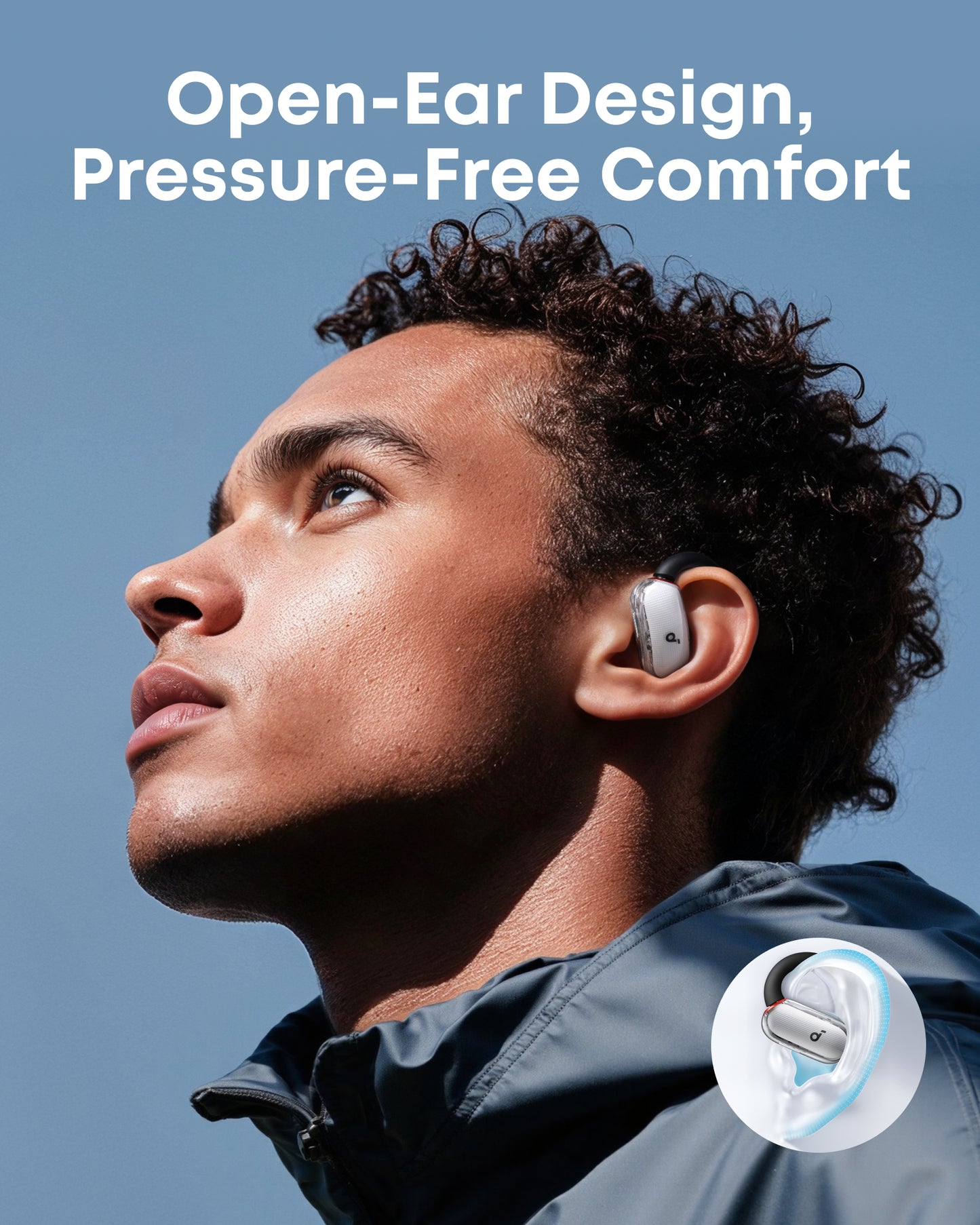 V40i | Open ear headphones with AI calls Bluetooth 5.4