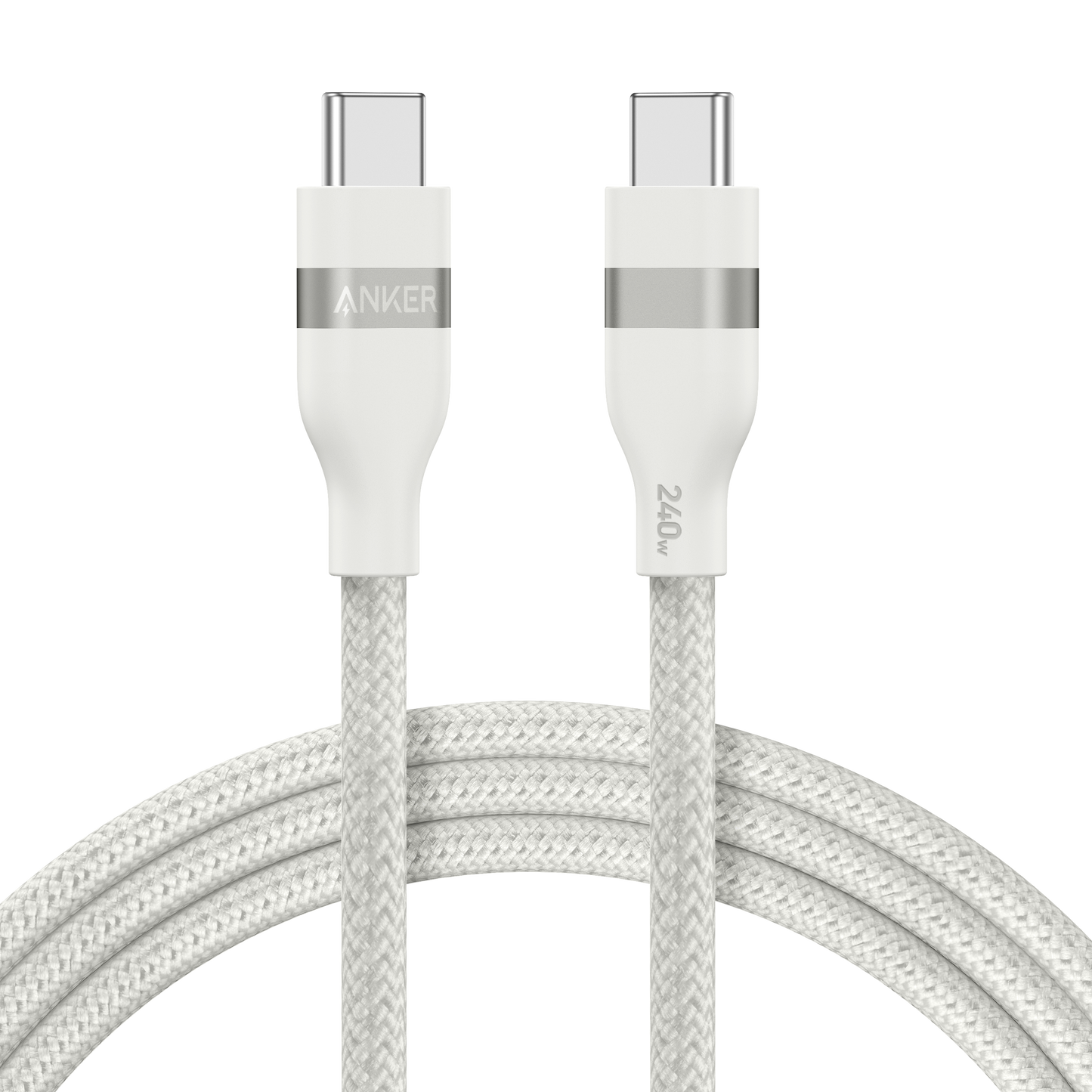 6ft Anker USB-C to USB-C Cable (240W, Upcycled-Braided)