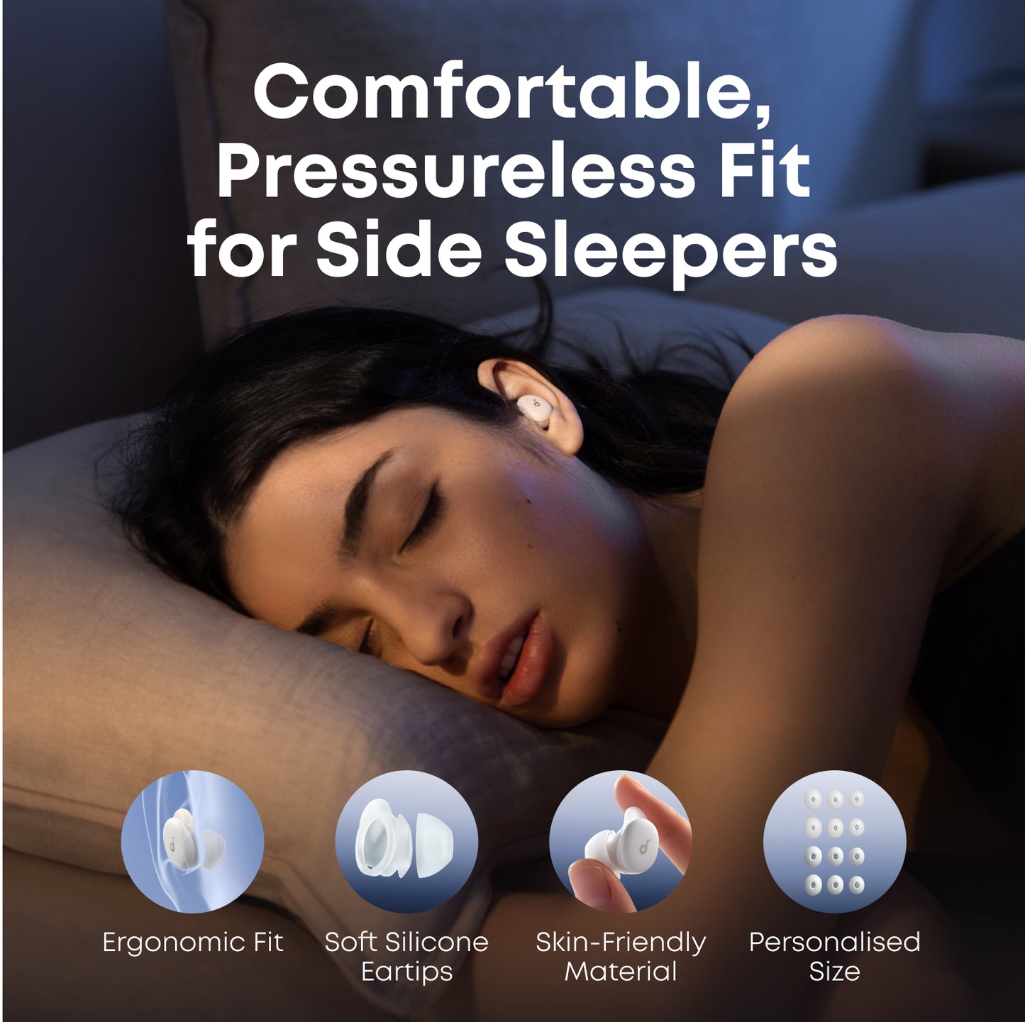 soundcore Sleep A30 | The World's First Smart ANC Sleep Earbuds