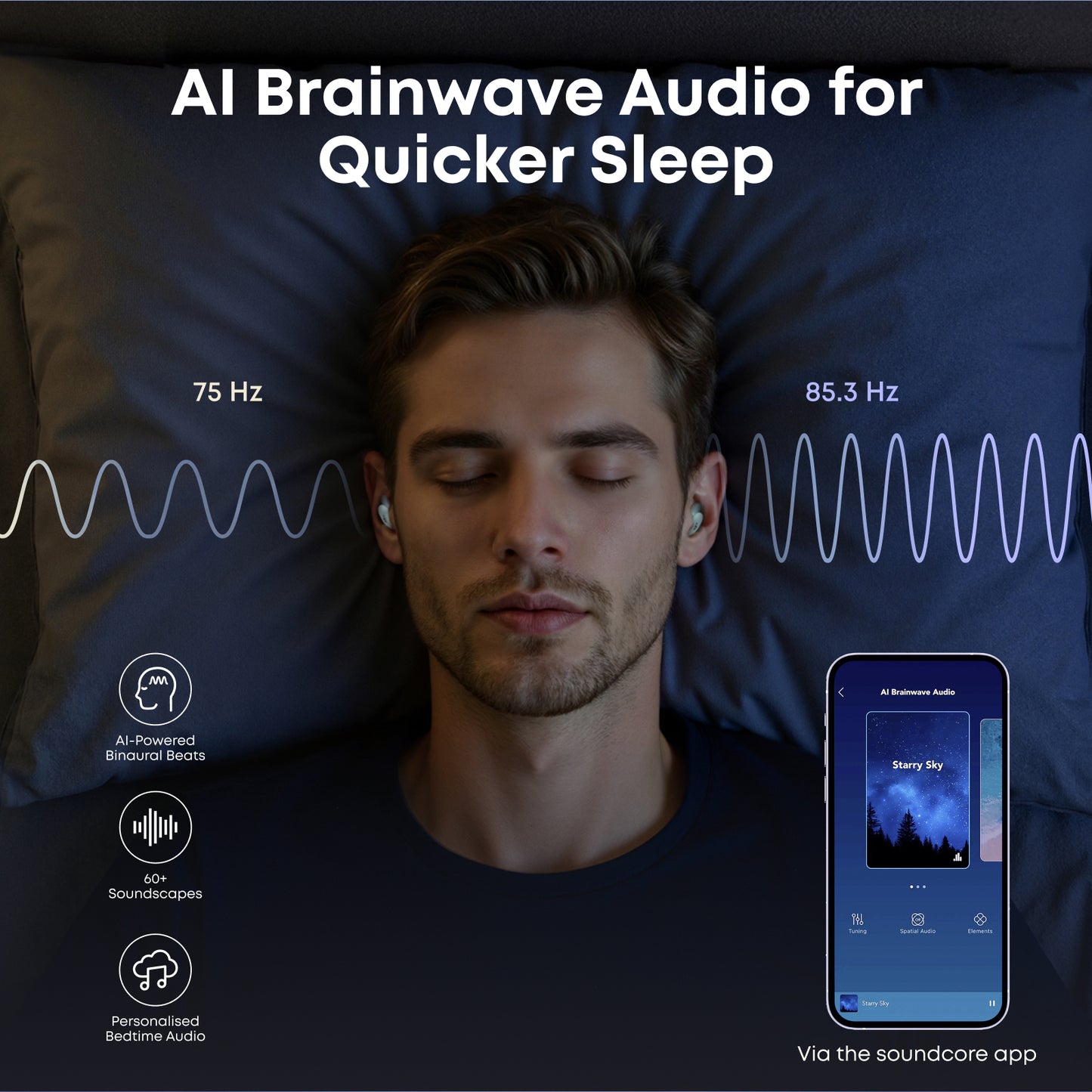 soundcore Sleep A30 | The World's First Smart ANC Sleep Earbuds