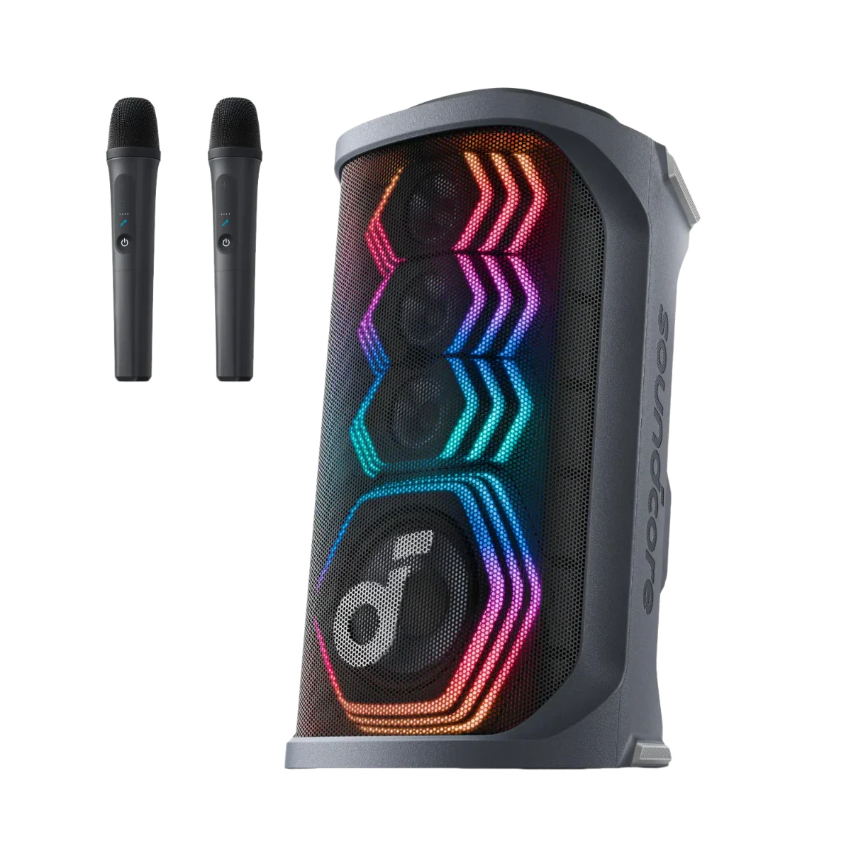 Eufy Robot Vacuum Omni C20 + Soundcore Rave 3S | AI Karaoke Party Speaker with 200W Sound + Eufy Outdoor String Lights E10