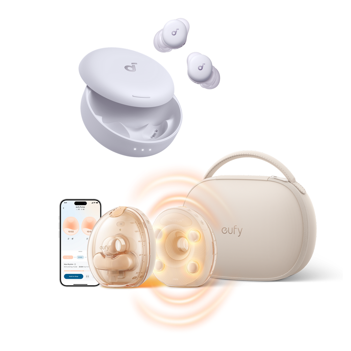 New Mom Comfort Kit | soundcore Sleep A30 + eufy S2 Pro Breast Pump