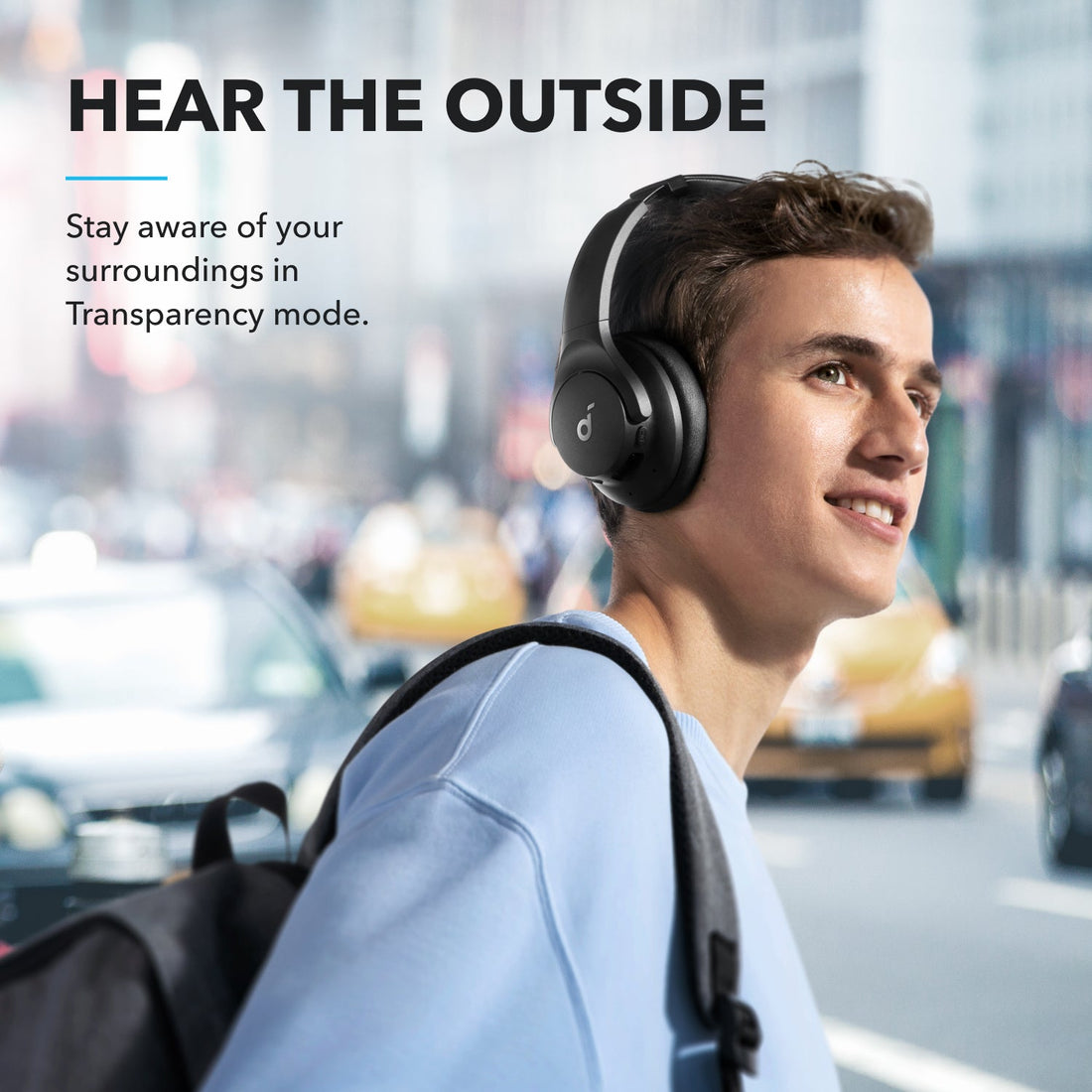 soundocore Space Q20i wireless headphones for outdoor use