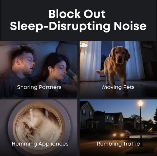 soundcore Sleep A30 ANC Sleep Earbuds blocks out all types of noise