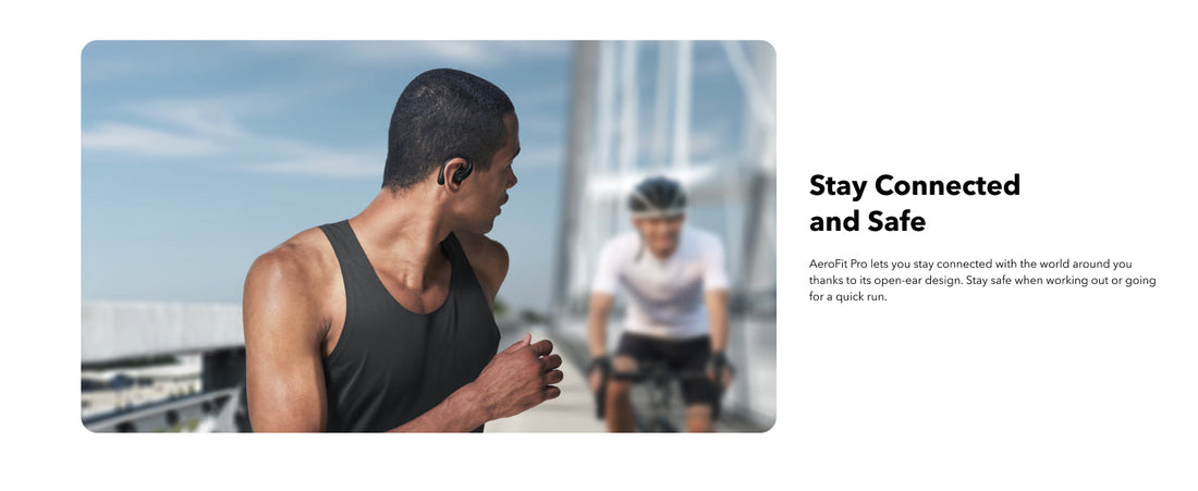 soundcore AeroFit Pro open-ear earbuds for running