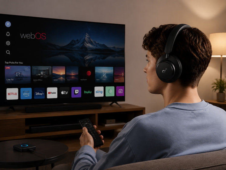 Connect headphones to LG TV