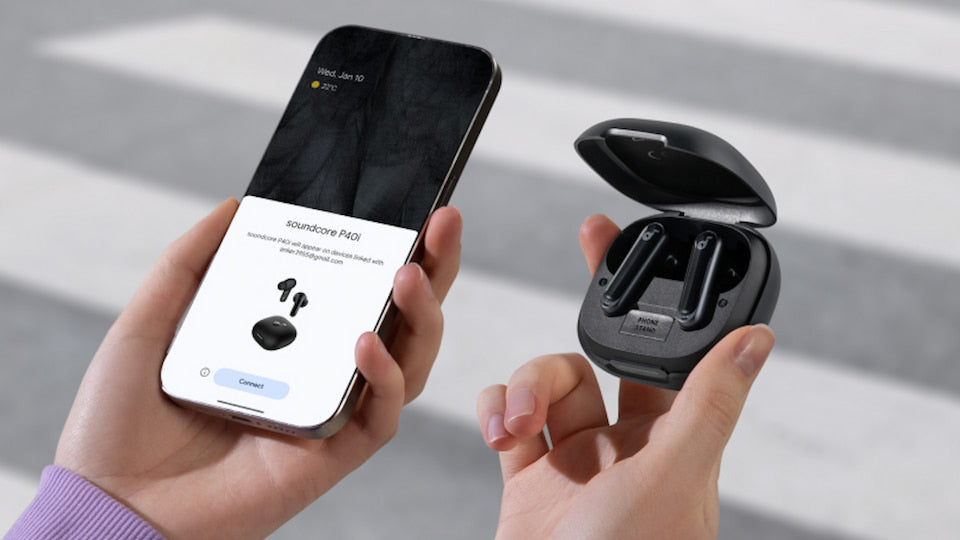 Connect earbuds to a phone