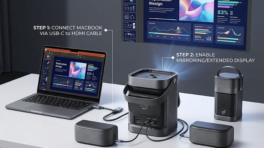 connecting a soundcore to a projector