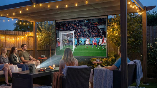 Watching sports with a projector