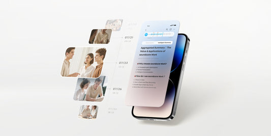 soundcore work AI voice recorder one-button recording