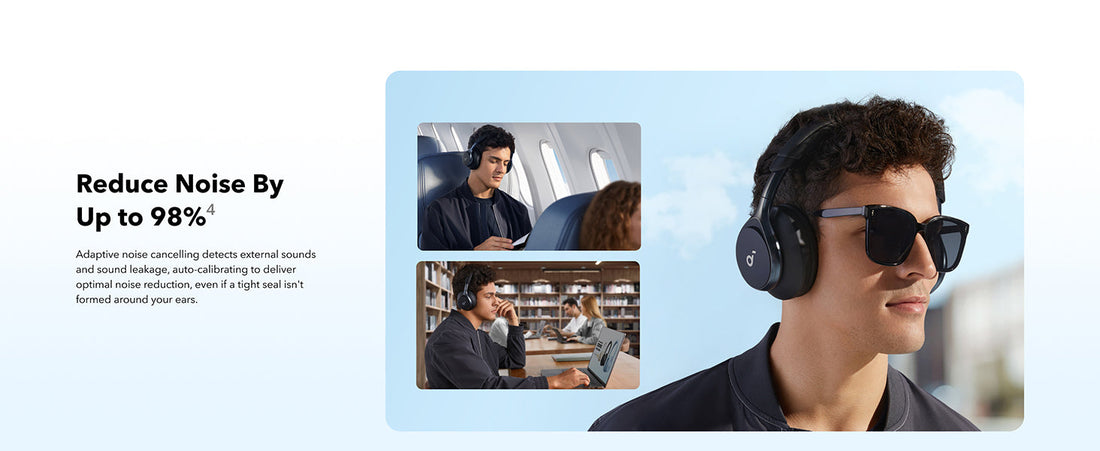 soundocore Space One ANC headphones in different usage case