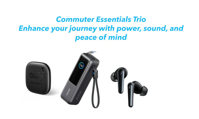 Anker Laptop Power Bank + Soundcore Liberty 5 + Eufy SmartTrack Link