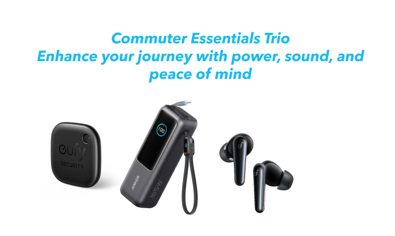 Anker Laptop Power Bank+Soundcore Liberty 5+Eufy SmartTrack Link