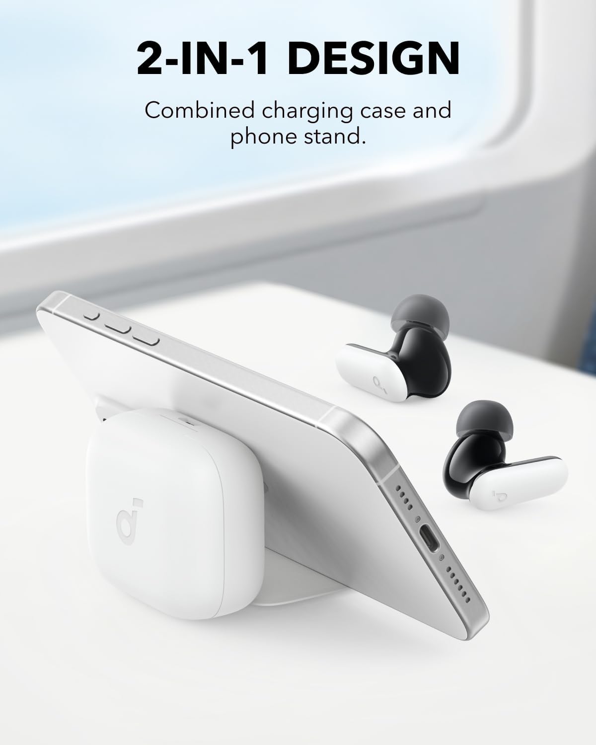 soundcore P30i | Noise Cancelling Earbuds, 2-in-1 Charging Case and Phone Stand