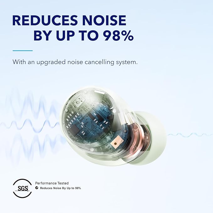 soundcore Space A40 | Long-Lasting Noise Cancelling Earbuds, Hi-Res Sound