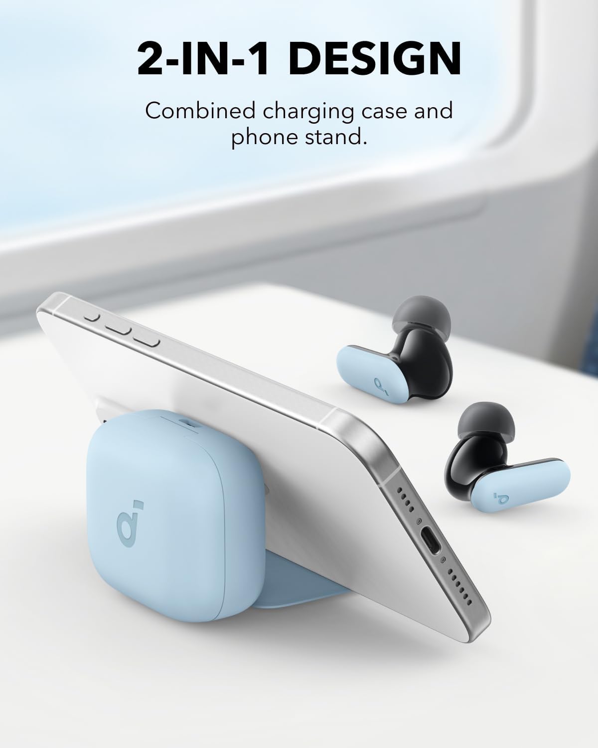soundcore P30i | Noise Cancelling Earbuds, 2-in-1 Charging Case and Phone Stand