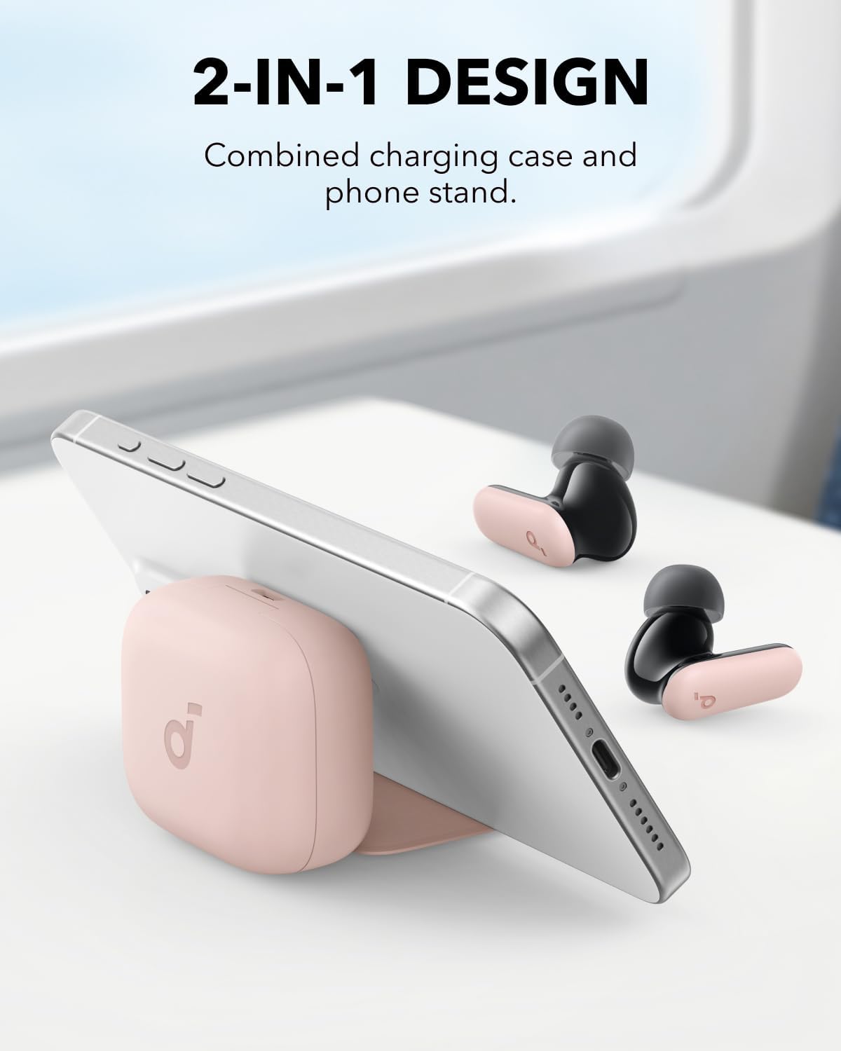 soundcore P30i | Noise Cancelling Earbuds, 2-in-1 Charging Case and Phone Stand