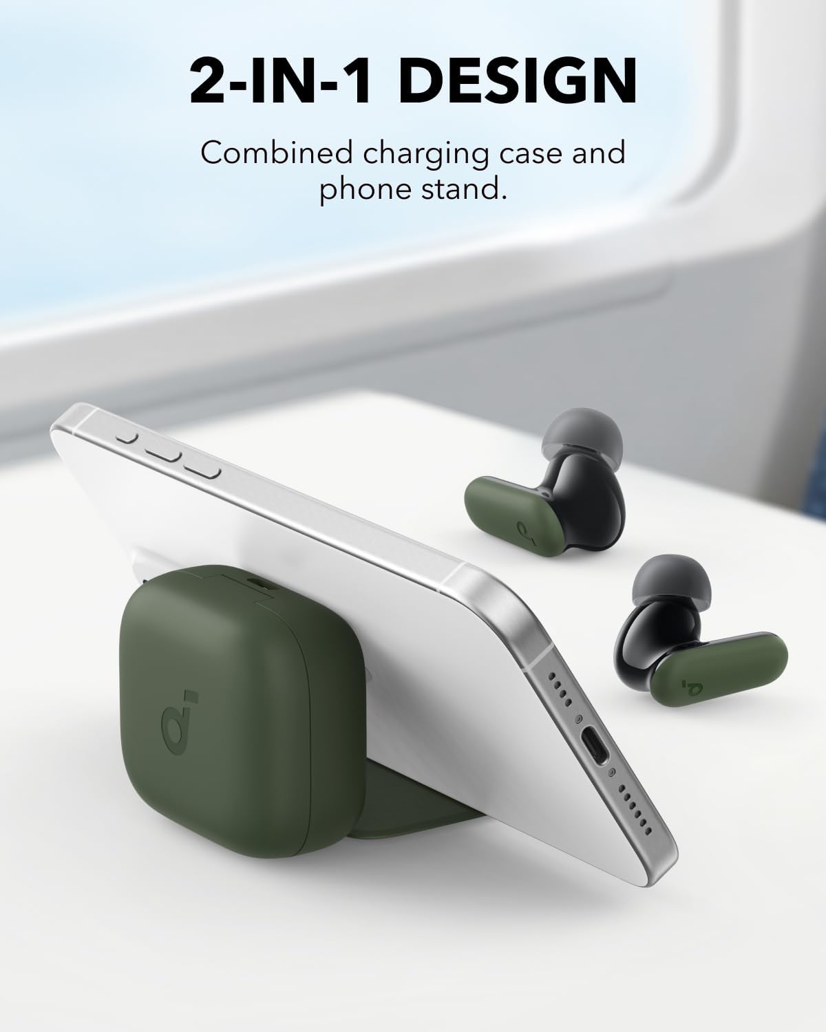 soundcore P30i | Noise Cancelling Earbuds, 2-in-1 Charging Case and Phone Stand