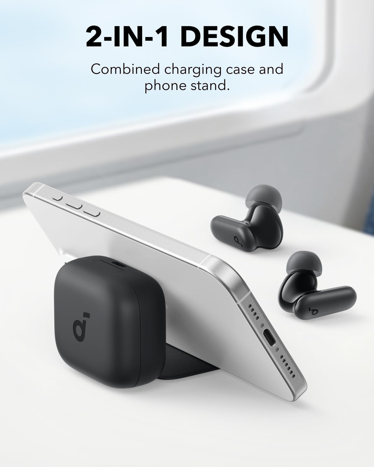 soundcore P30i | Noise Cancelling Earbuds, 2-in-1 Charging Case and Phone Stand