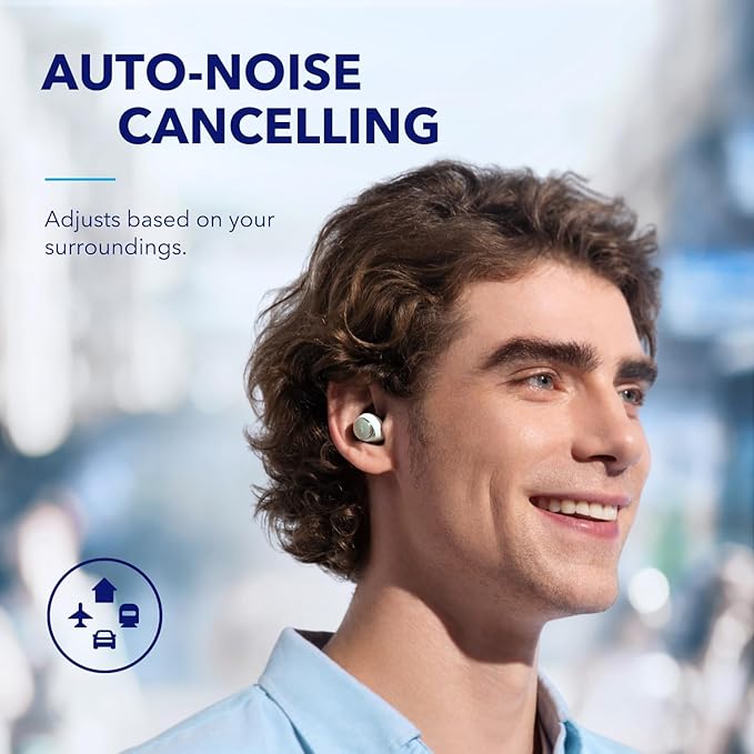soundcore Space A40 | Long-Lasting Noise Cancelling Earbuds, Hi-Res Sound