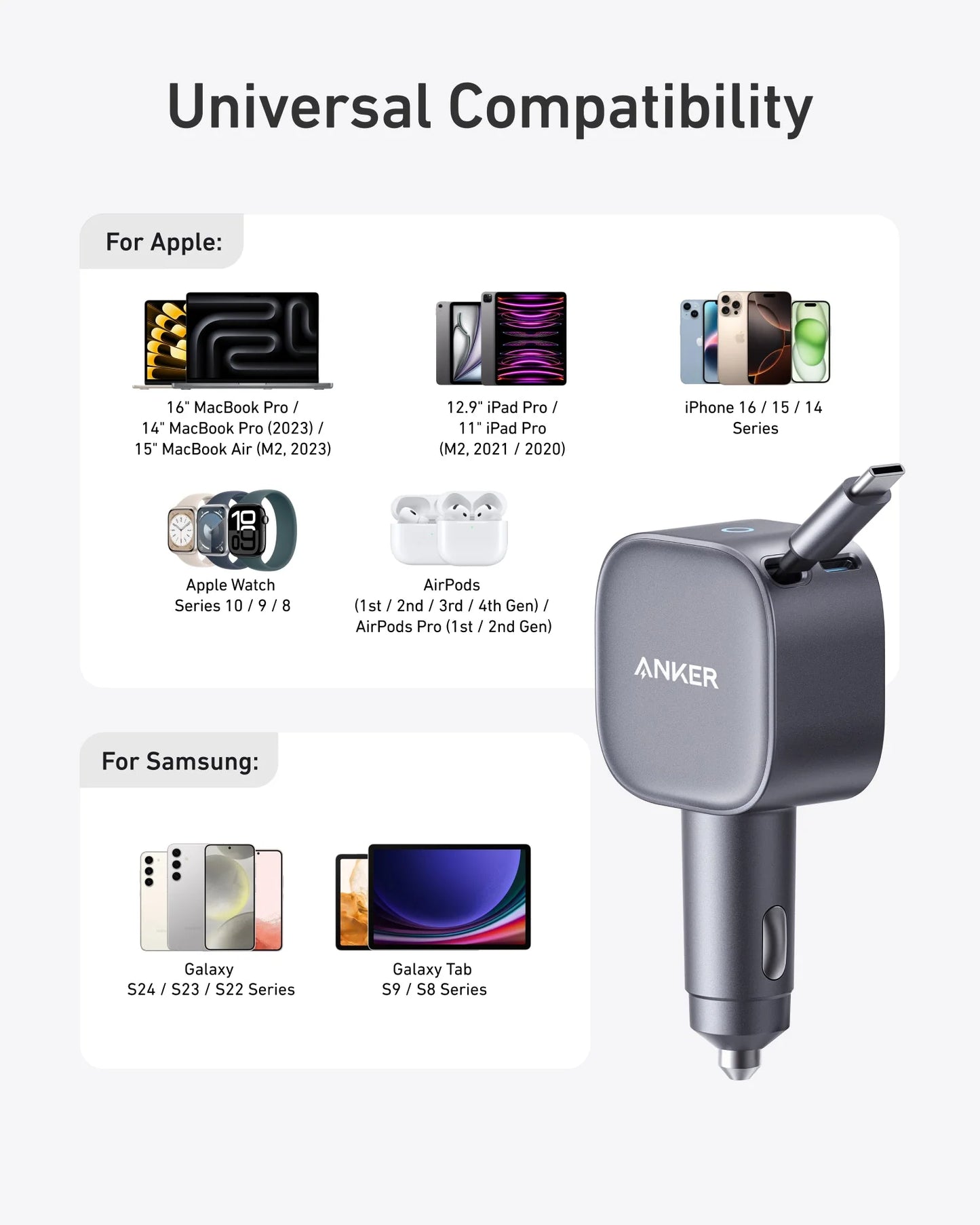 Soundcore Boom 2 Plus +Anker Prime 27,650mAh Power Bank (250W)+Anker USB-C Car Charger