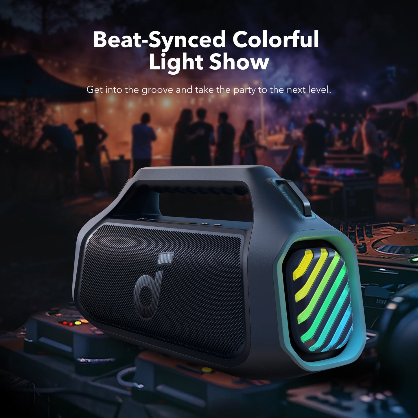 soundcore Boom 2 Plus | Outdoor Bluetooth Speaker, 140W Sound and RGB Lights