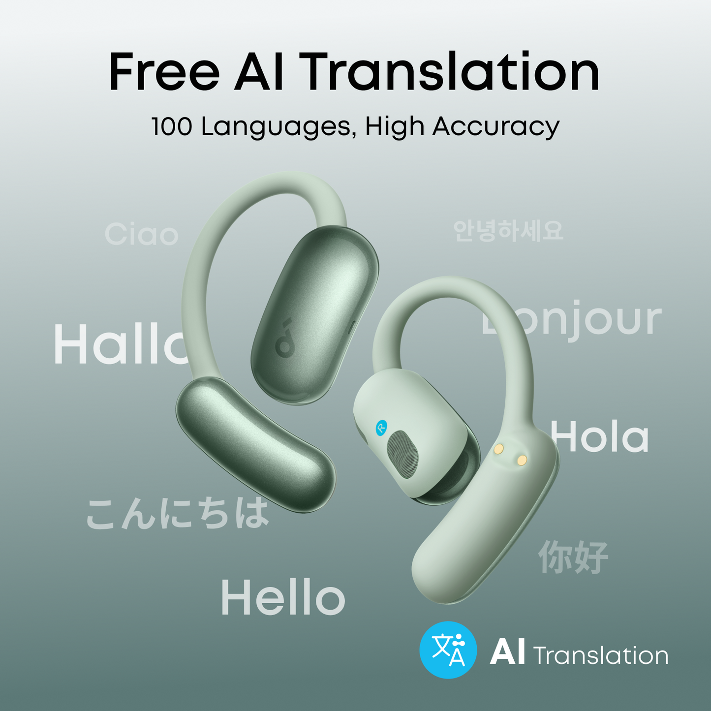 soundcore AeroFit 2 AI Assistant | AI Translation for a Connected World