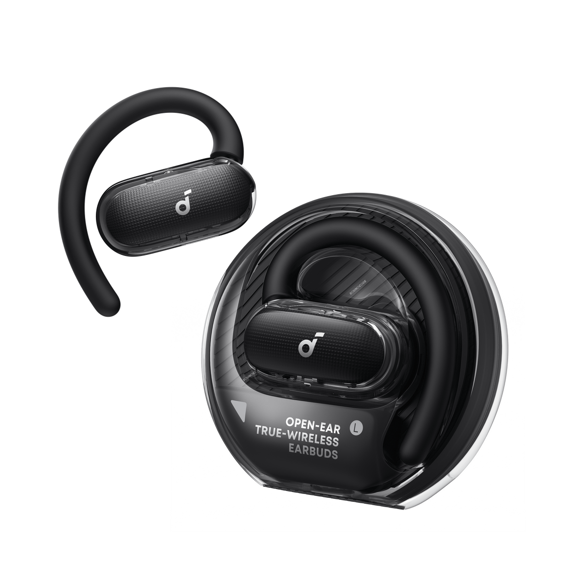 soundcore V40i Adjustable Open Ear Headphones Clear Design