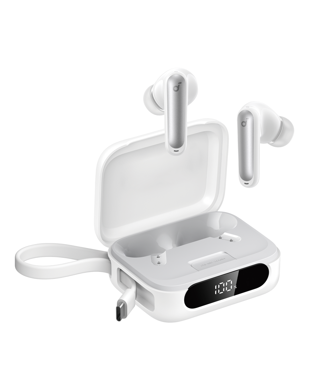 soundcore P41i | Noise Cancelling Earbuds with Portable Phone Charger (Built-in USB-C Cable, Lightning Adapter)
