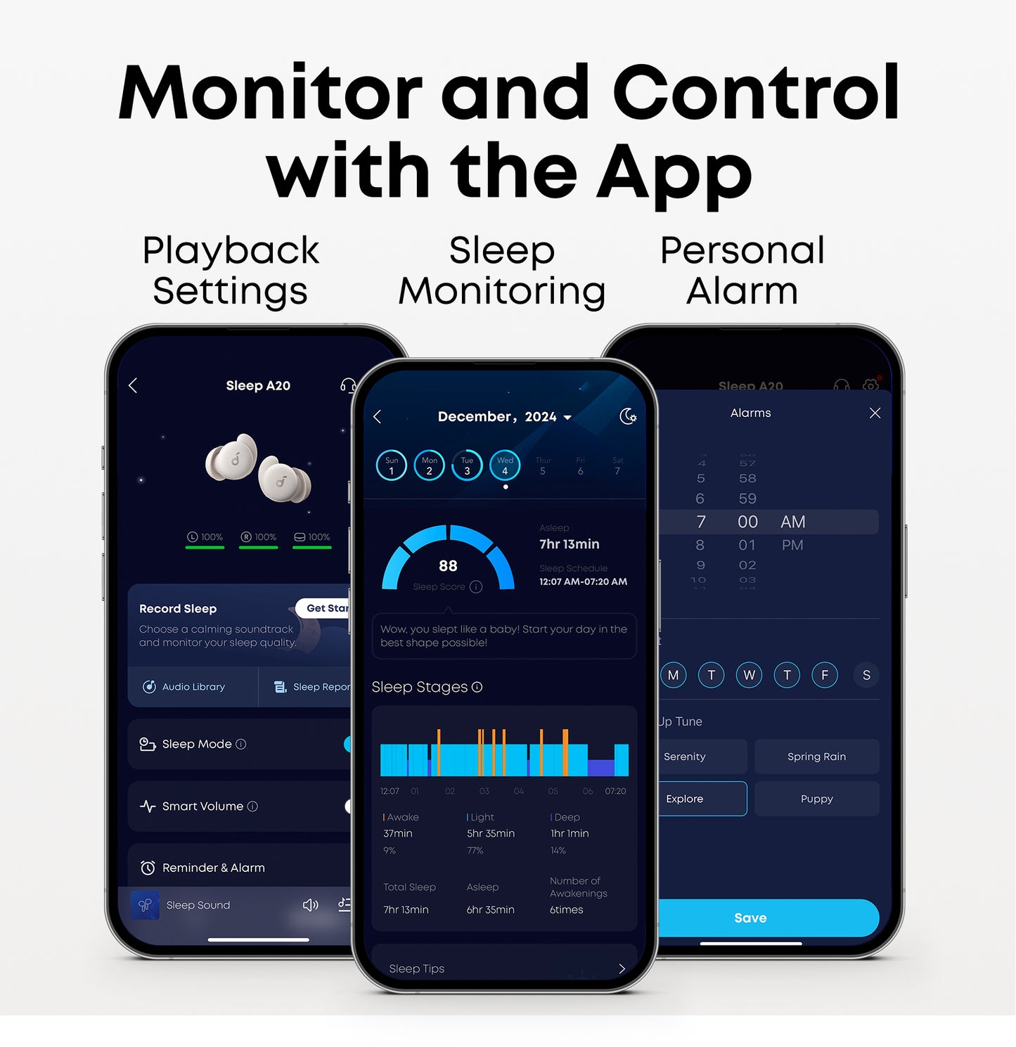 soundcore Sleep A20 | Ultra-Comfortable Sleep Earbuds