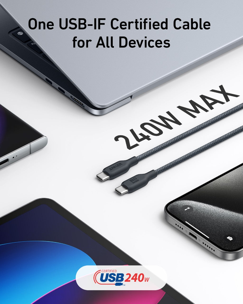 Anker USB-C to USB-C Cable (6 ft)