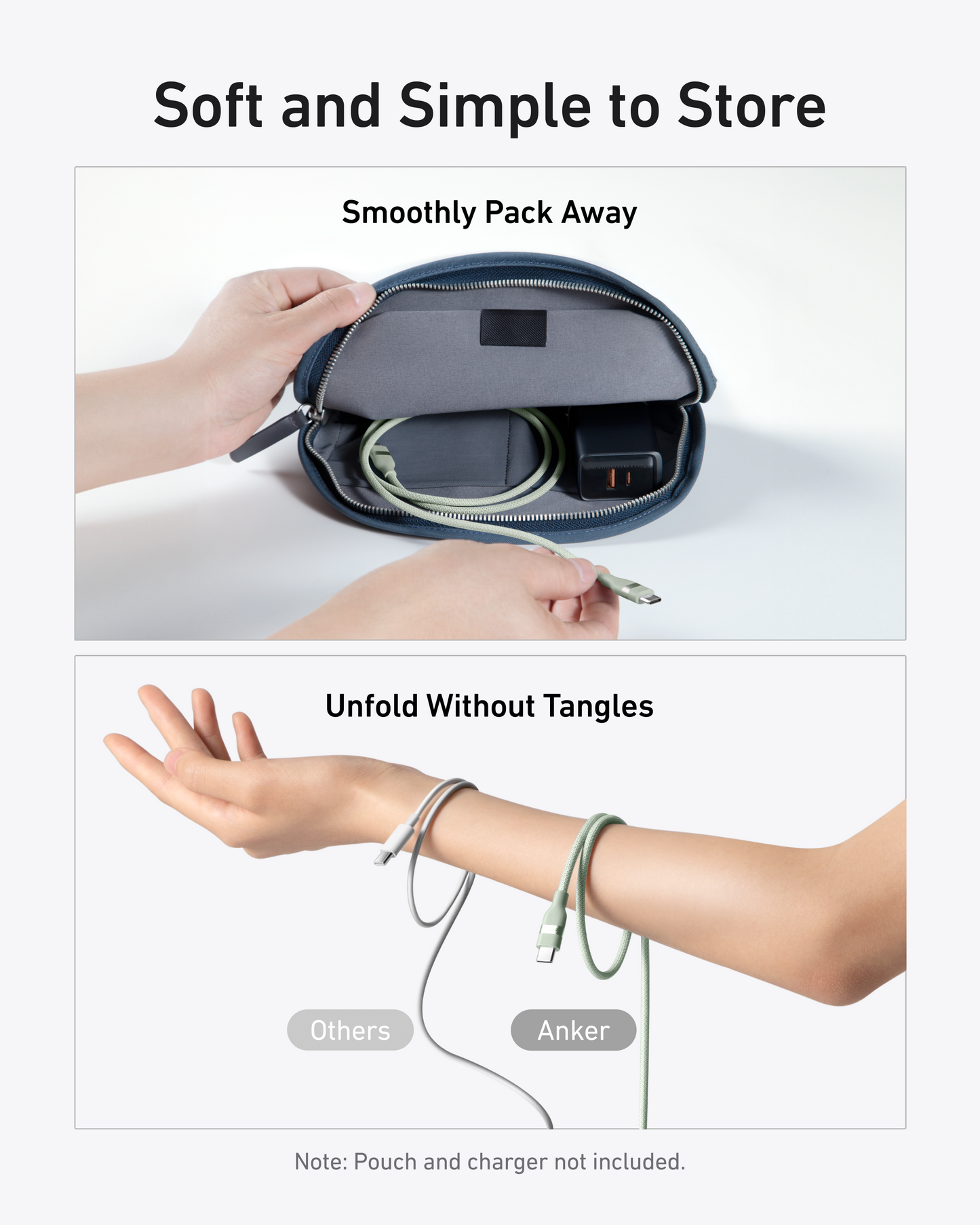 Anker USB-C to USB-C Cable (240W, Upcycled-Braided)