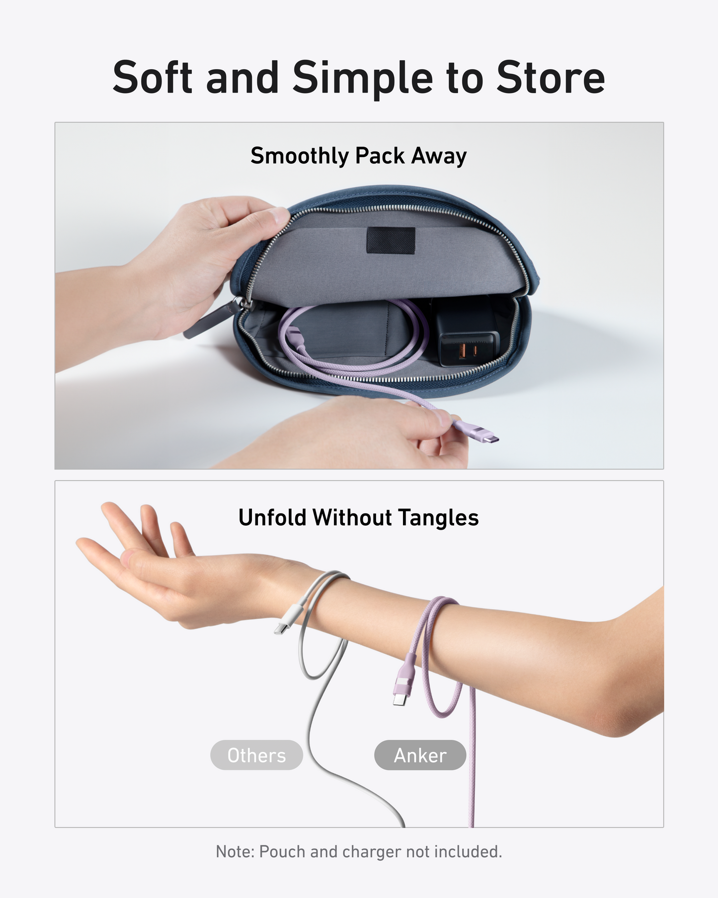 Anker USB-C to USB-C Cable (240W, Upcycled-Braided)