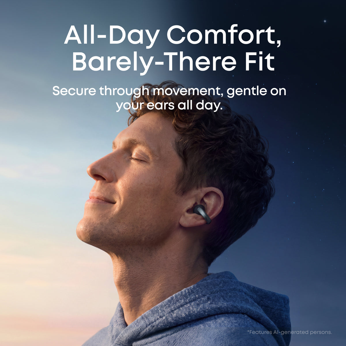Anker soundcore AeroClip 2 |  Guinness-Certified Clip-On Earbuds for Clear Calls