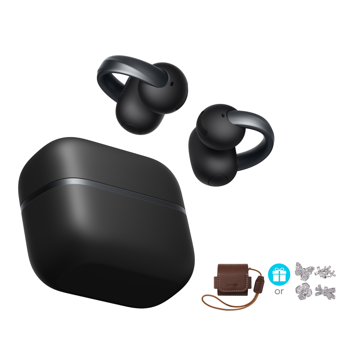 Anker soundcore AeroClip 2 |  Guinness-Certified Clip-On Earbuds for Clear Calls