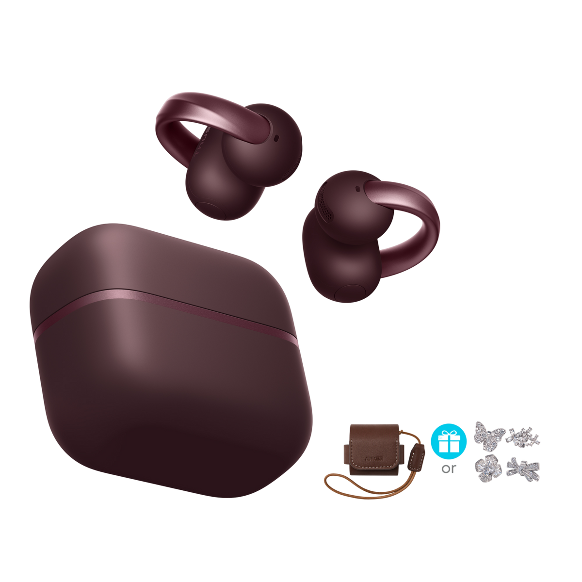 Anker soundcore AeroClip 2 |  Guinness-Certified Clip-On Earbuds for Clear Calls