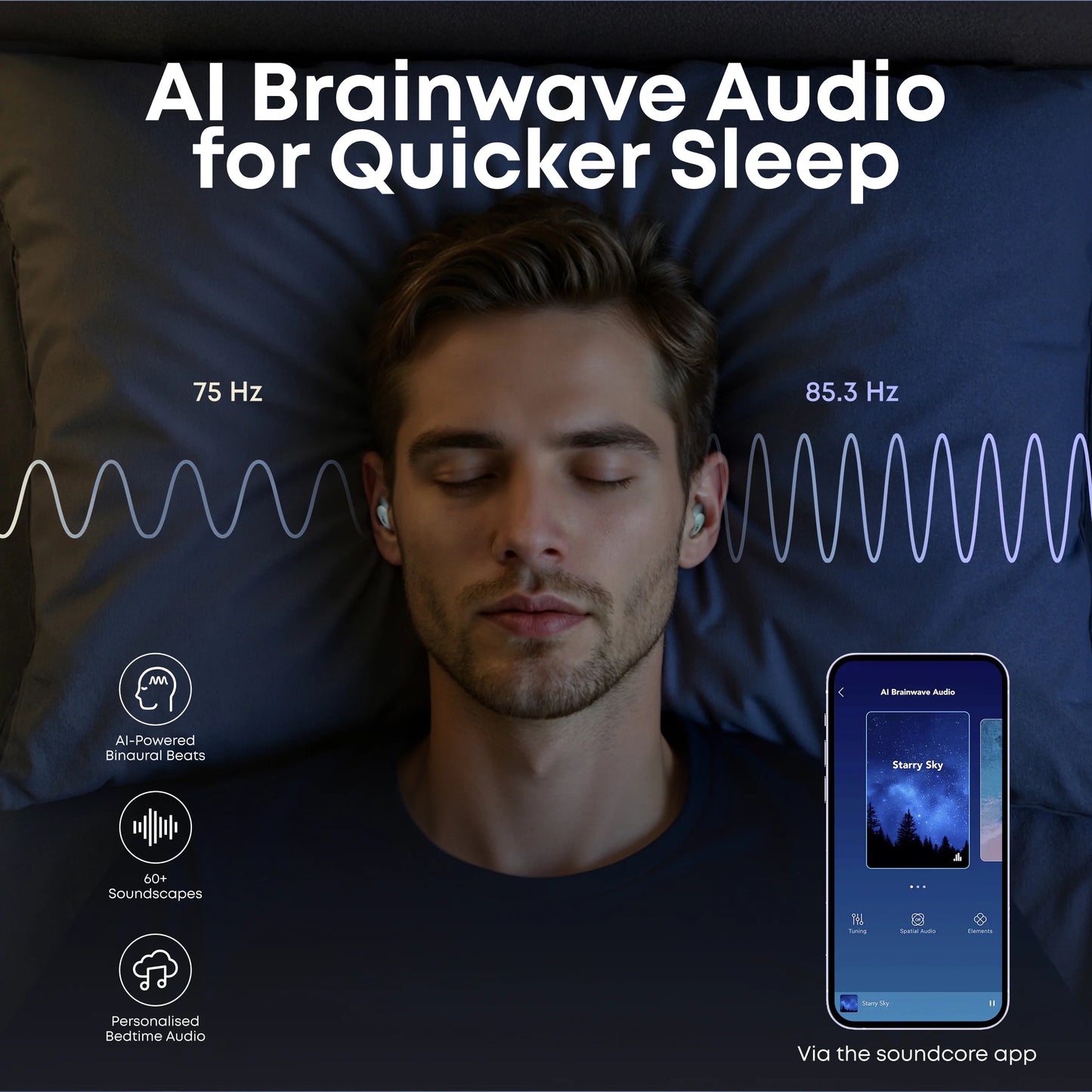soundcore Sleep A30 | Ultra-Comfortable Sleep Earbuds with ANC