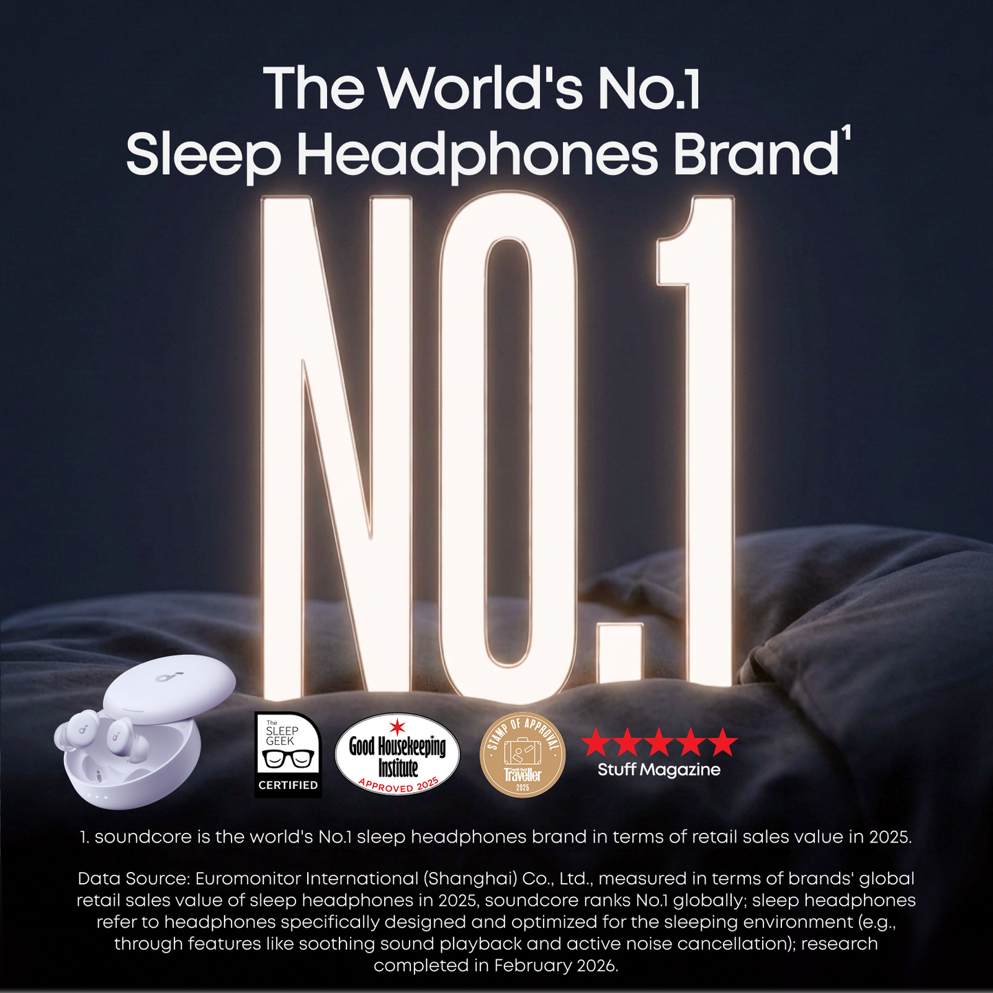 soundcore Sleep A30 | Ultra-Comfortable Sleep Earbuds with ANC