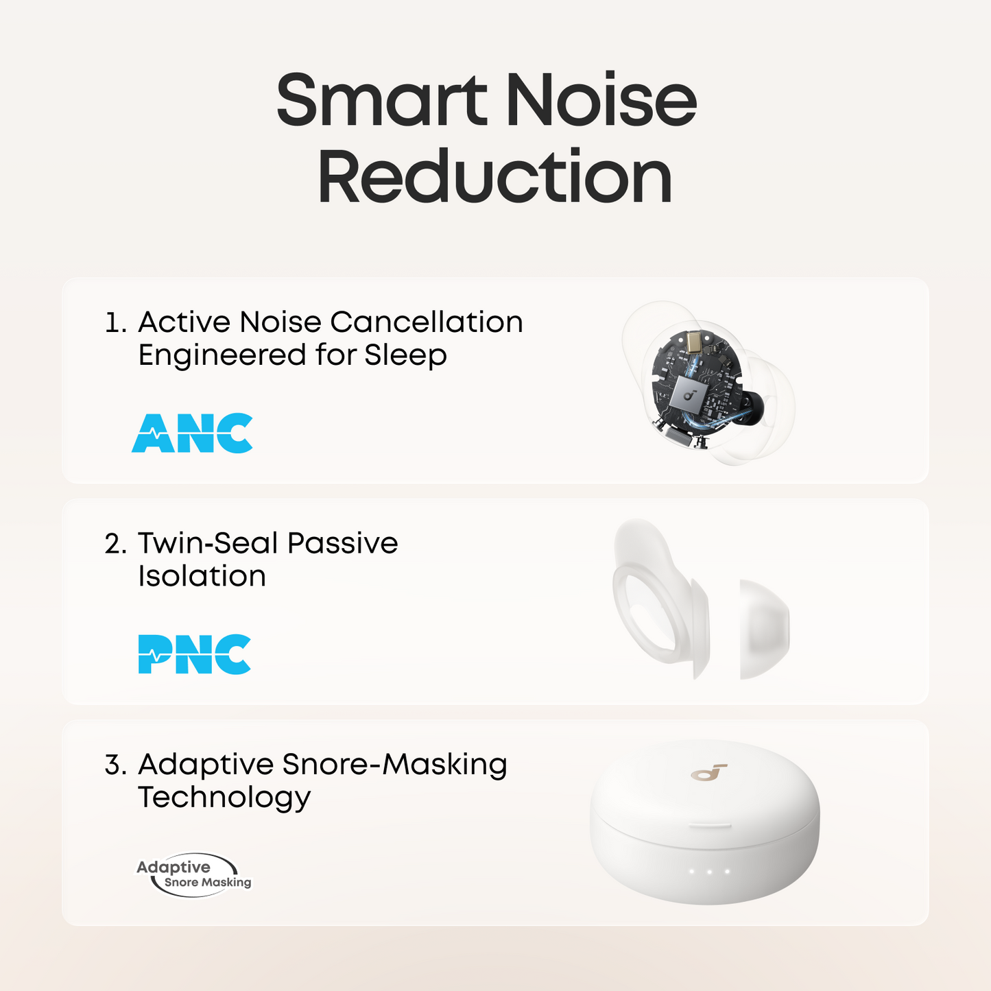 soundcore Sleep A30 | Ultra-Comfortable Sleep Earbuds with ANC