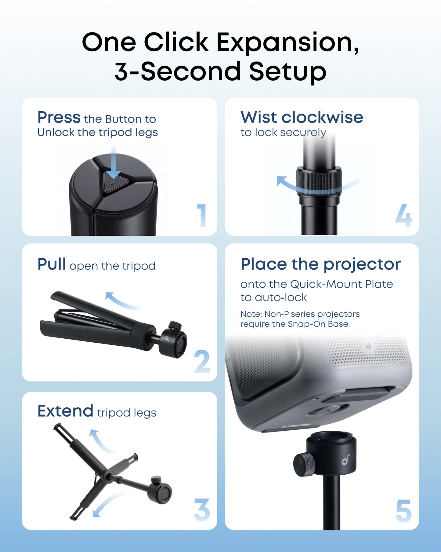 soundcore NEBULA Quick-Mount Projector Stand