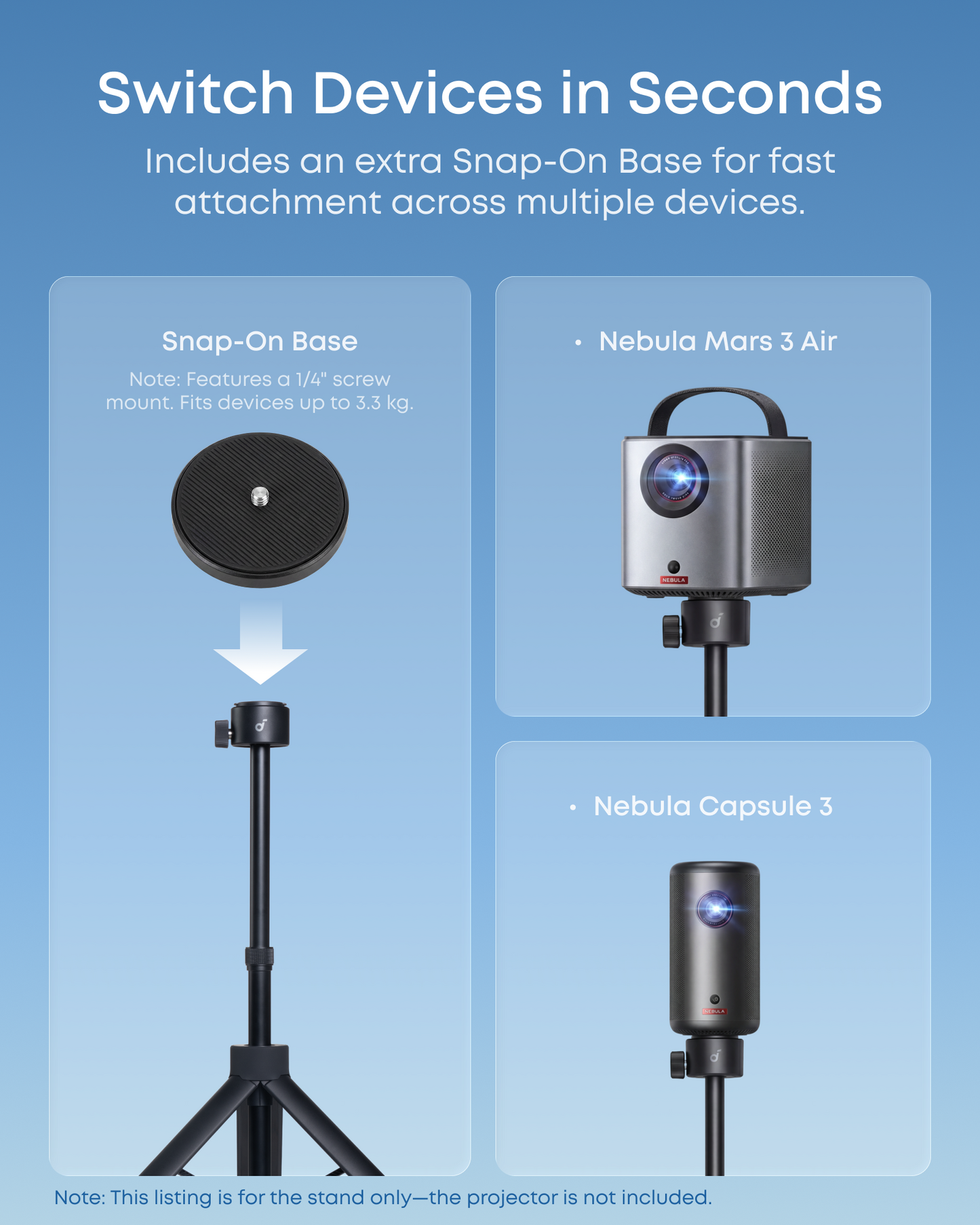 soundcore NEBULA Quick-Mount Projector Stand
