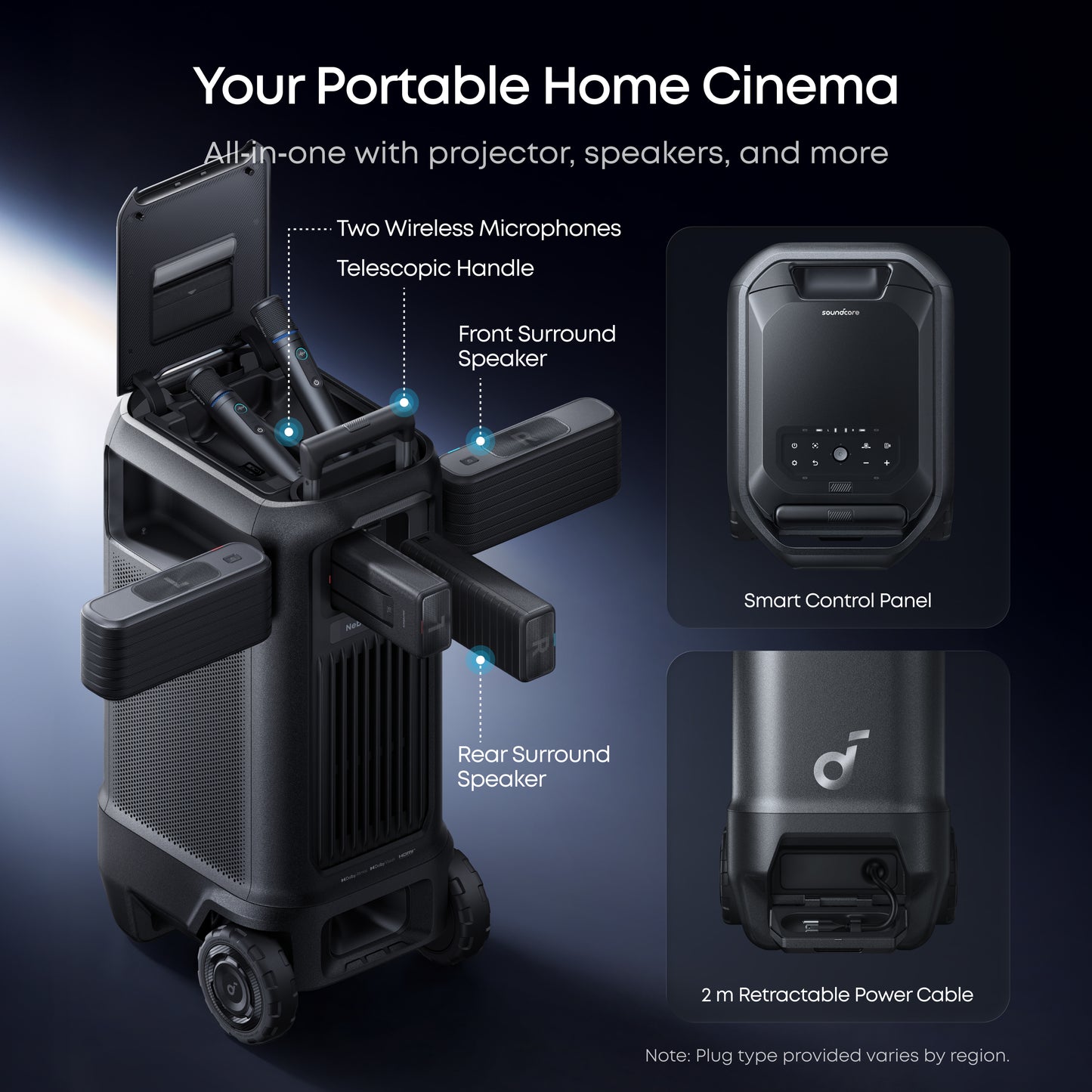 soundcore Nebula X1 Pro 4K Projector | Complete Portable Home Cinema