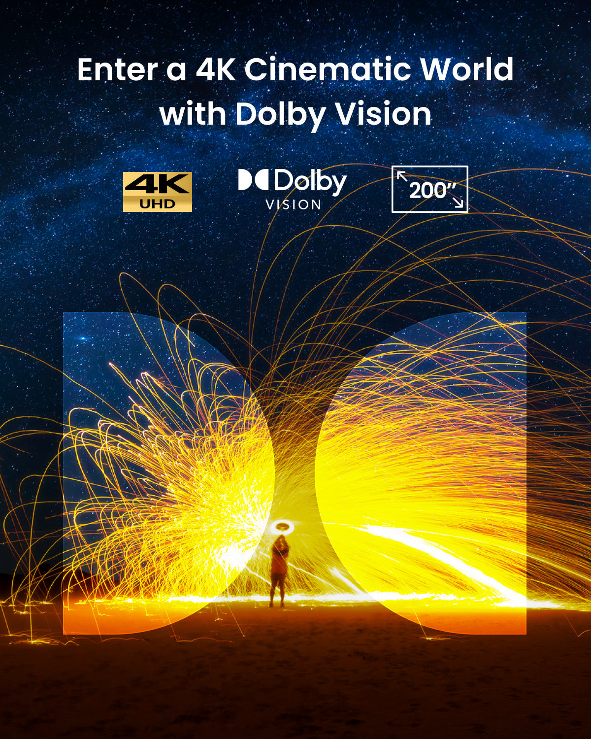 soundcore Nebula Cosmos 4K SE | Portable Smart Projector with Google TV, 4K Dolby Vision