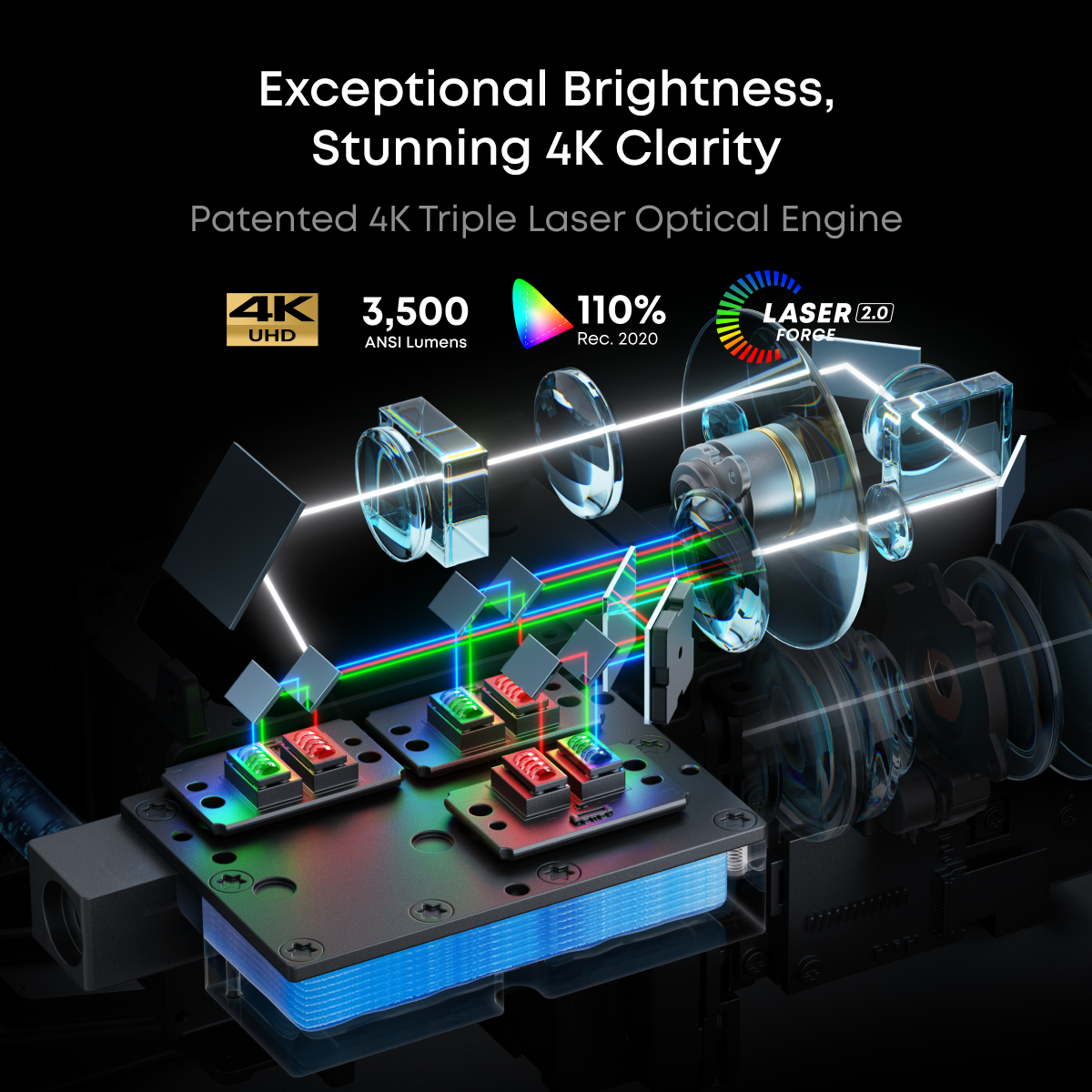 soundcore NEBULA X1 | The Ultimate 4K Triple Laser Projector