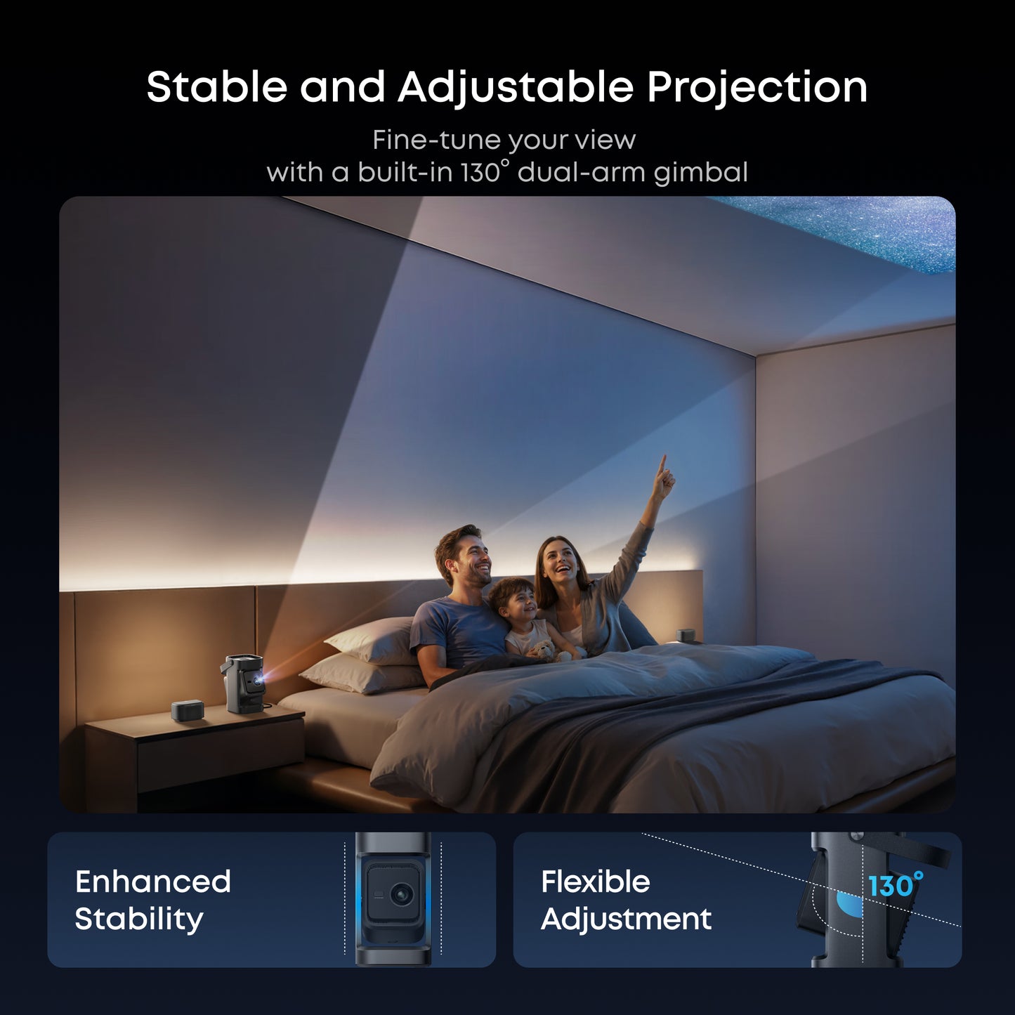 soundcore Nebula P1 | Portable Projector with Detachable Speakers